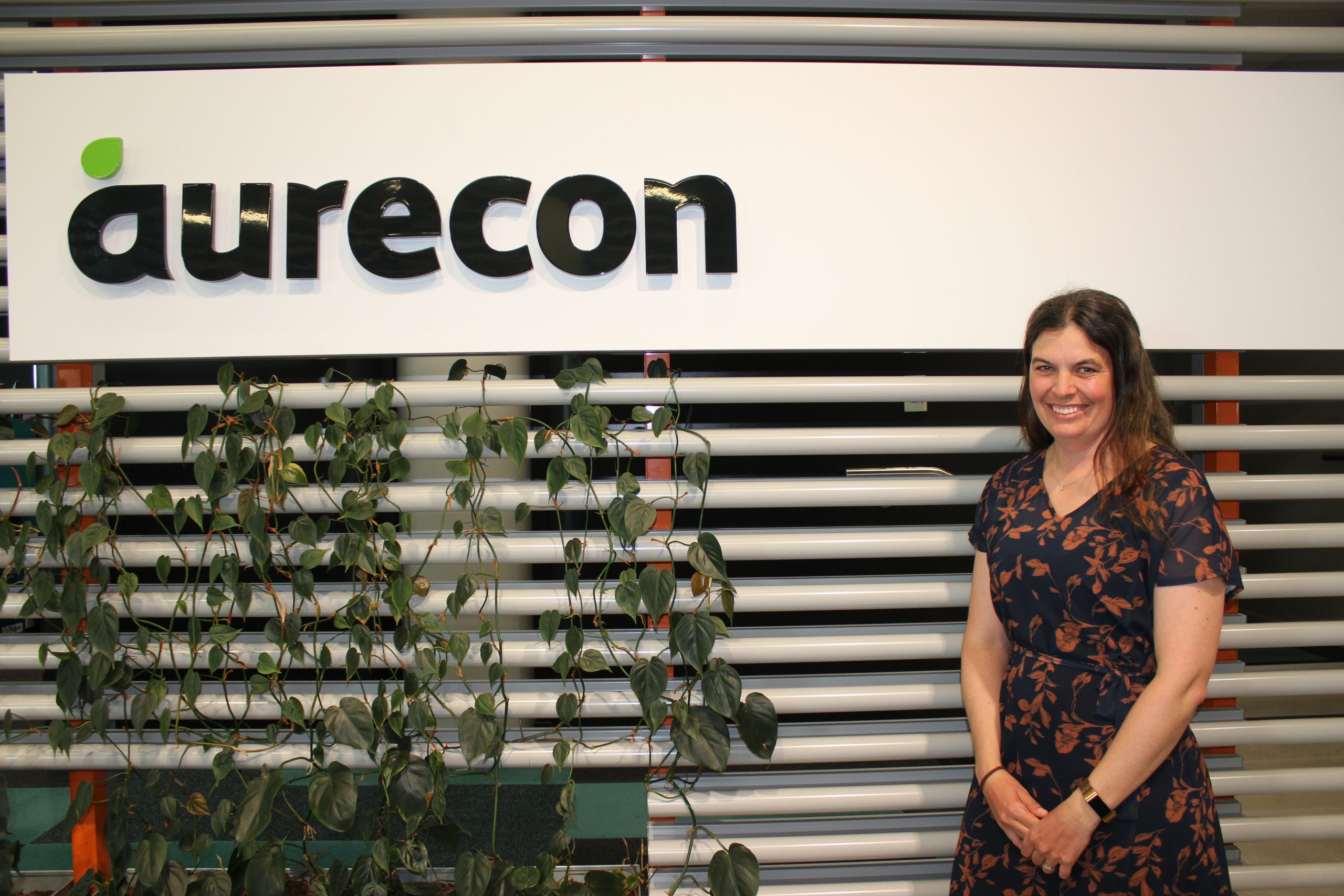 Jodie Hurley inside the Aurecon building